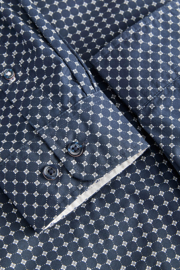 Jack & Jones Slim fit cotton shirt blue