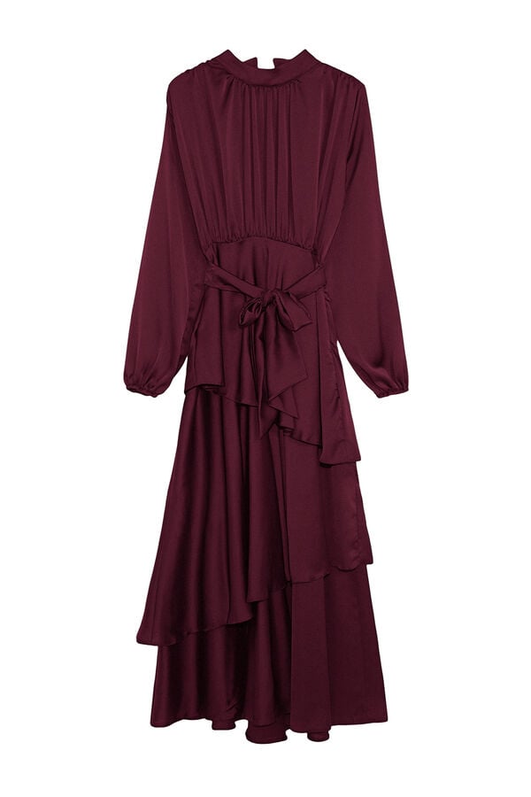 Trendyol Vestido de cetim cru