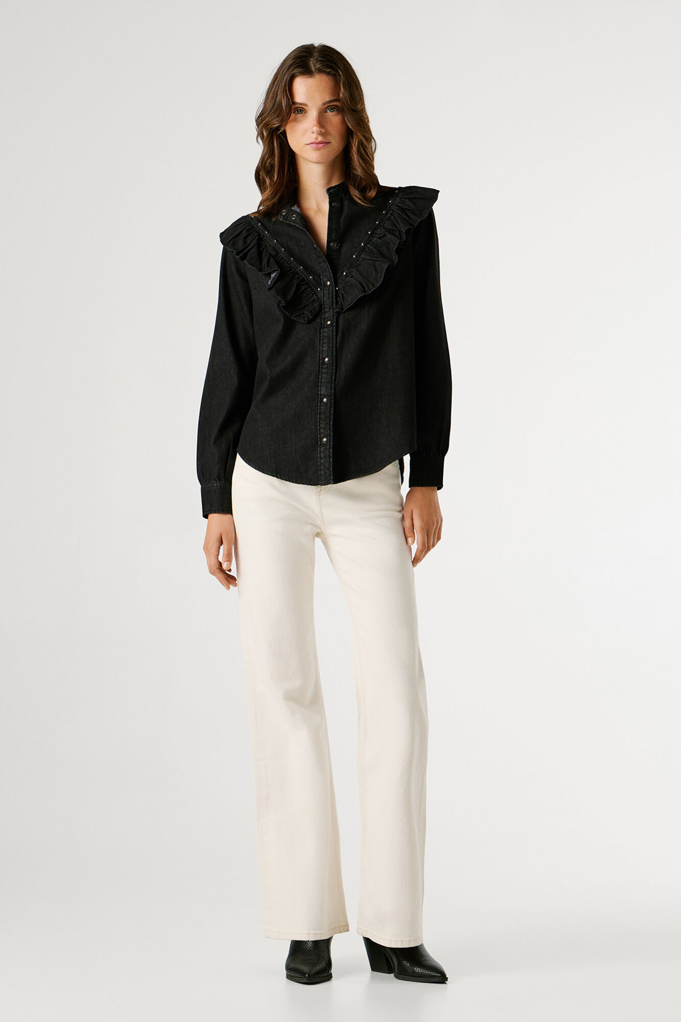 Pepe Jeans Camisa de ganga de manga comprida