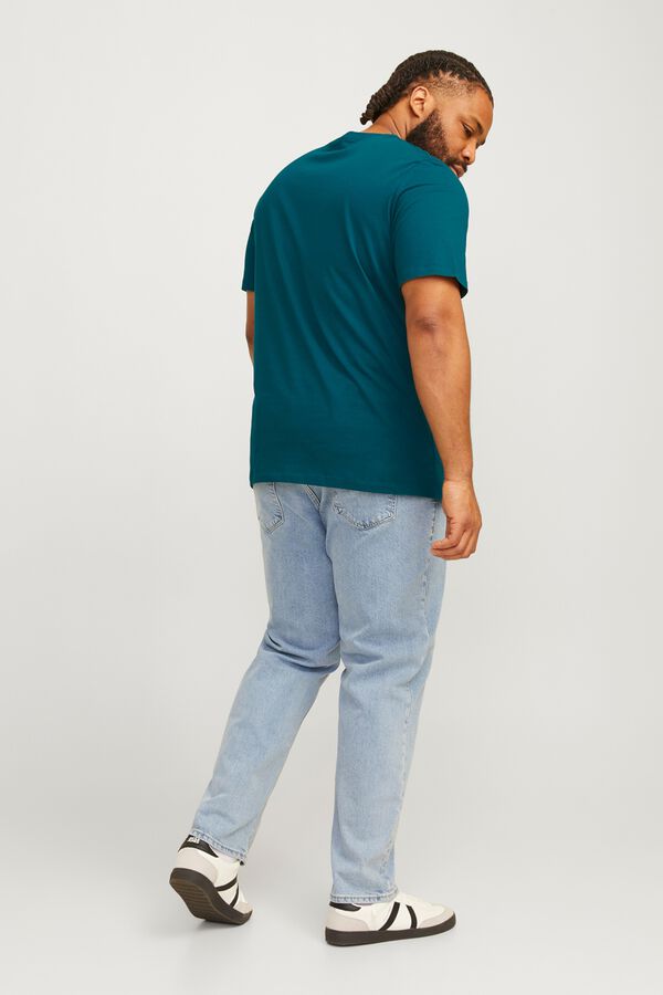 Jack & Jones PLUS T-shirt slim manga curta verde