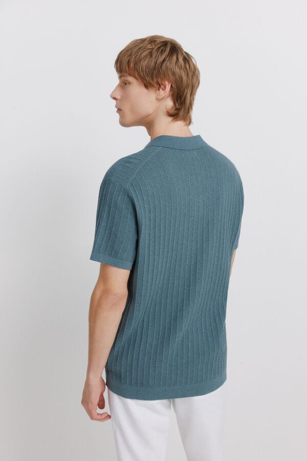 Springfield Polo b&aacute;sico com estrutura azul