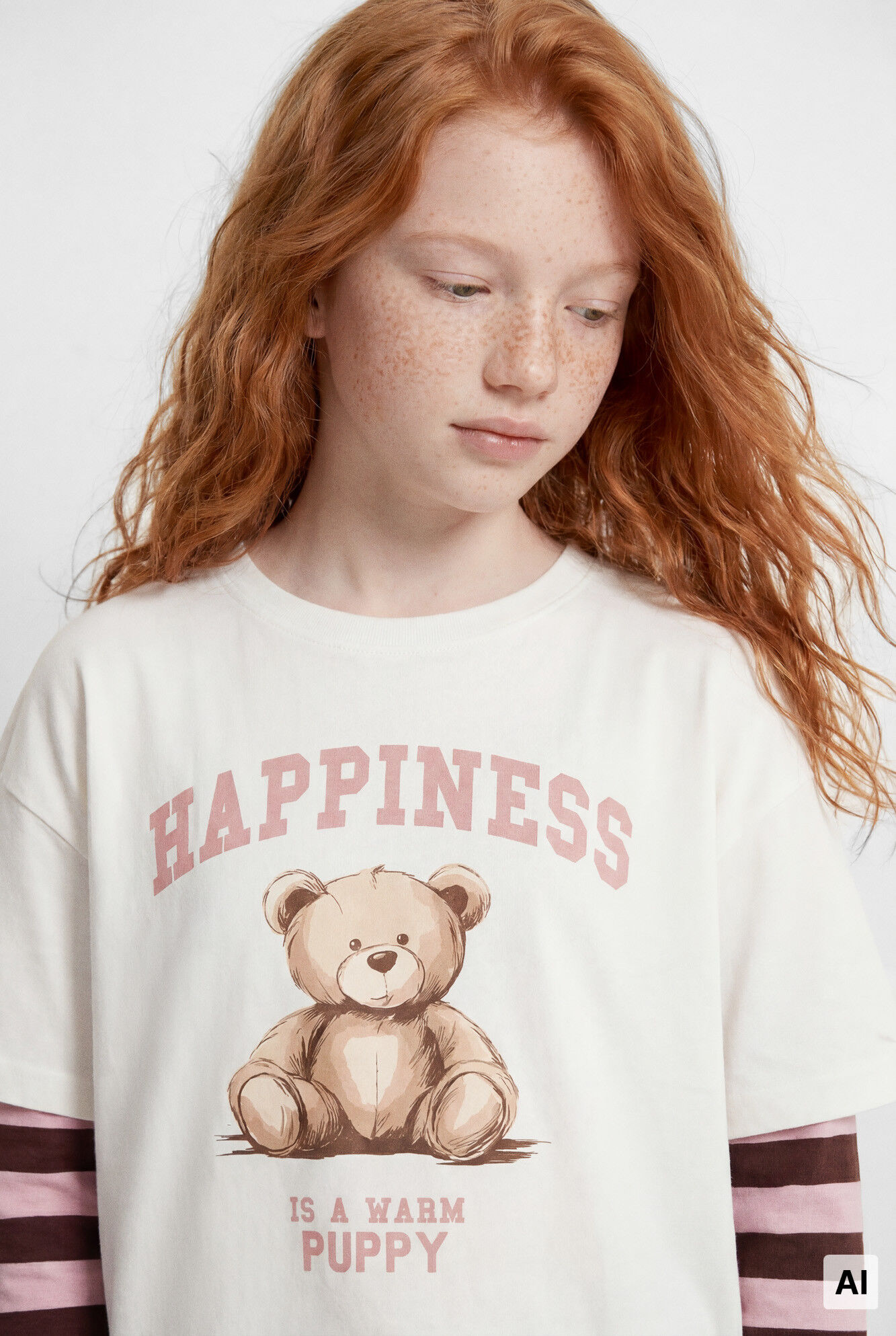 Springfield Kids T-shirt de manga curta hapiness menina