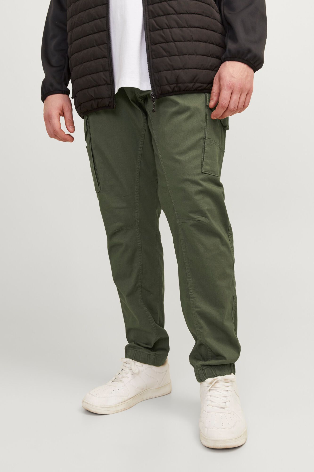 Jack & Jones PLUS Cal&ccedil;as cargo slim tapared fit PLUS