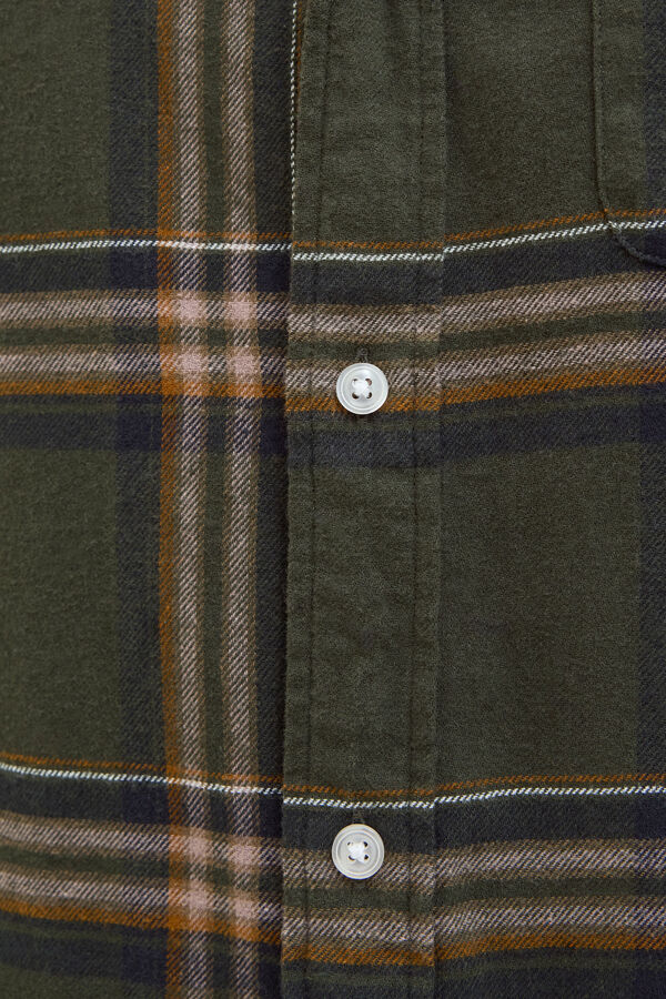 Jack & Jones Camisa xadrez regular fit verde