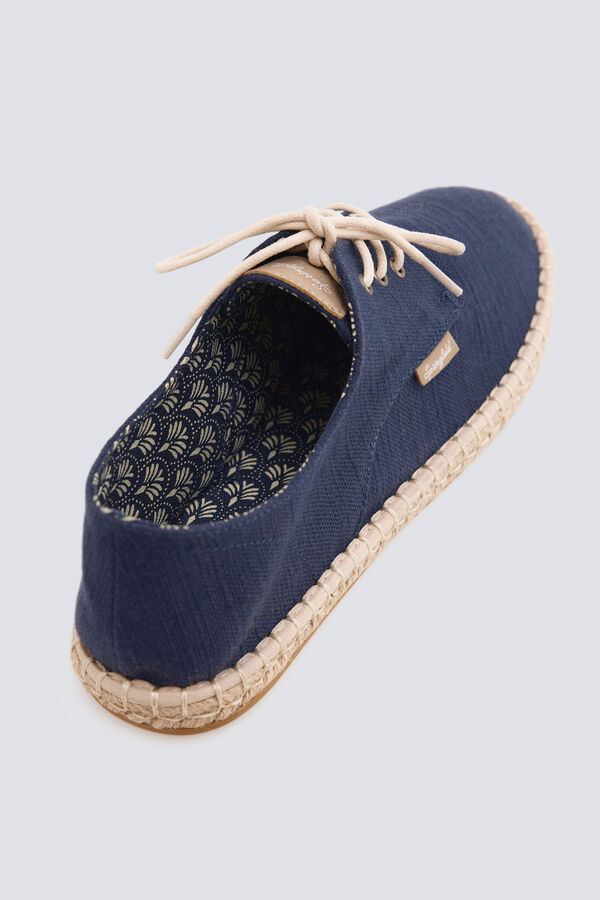 Springfield Rustic lace-up espadrille blue