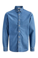Jack & Jones Camisa denim slim azul