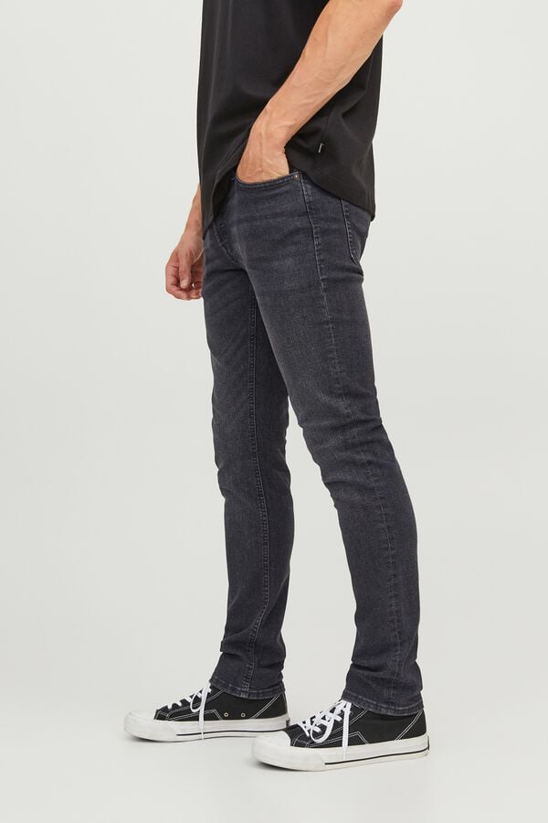 Jack & Jones Jeans slim cinco bolsos preto