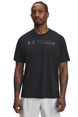 Under Armour T-shirt de manga curta de homem preto