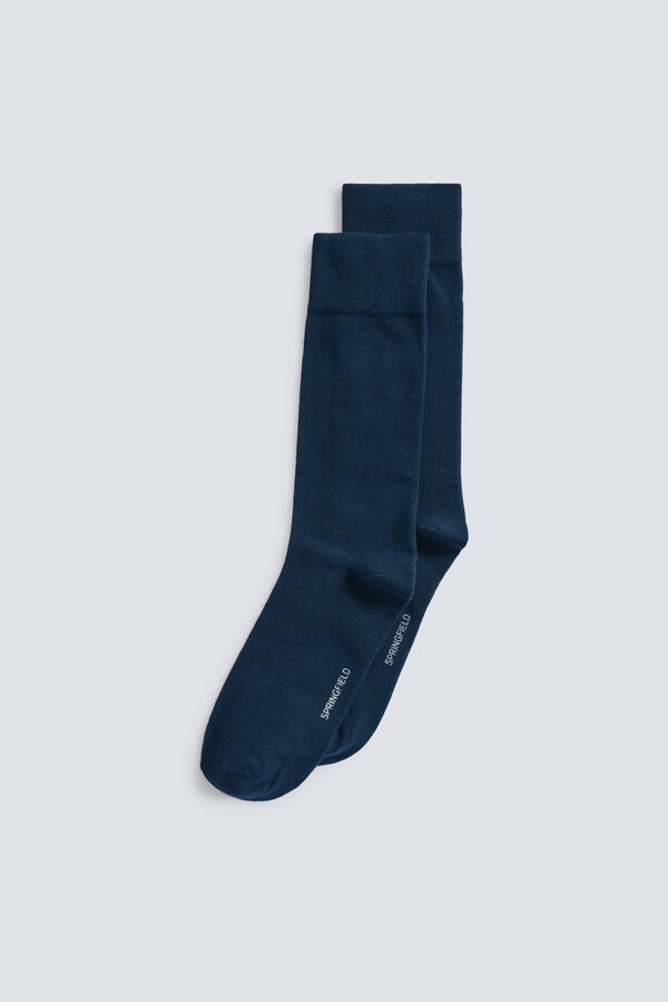 Springfield Meia longa monocromática azul