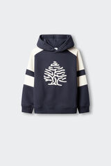 Springfield Kids Sweatshirt &aacute;rvore &agrave;s riscas para crian&ccedil;a azul