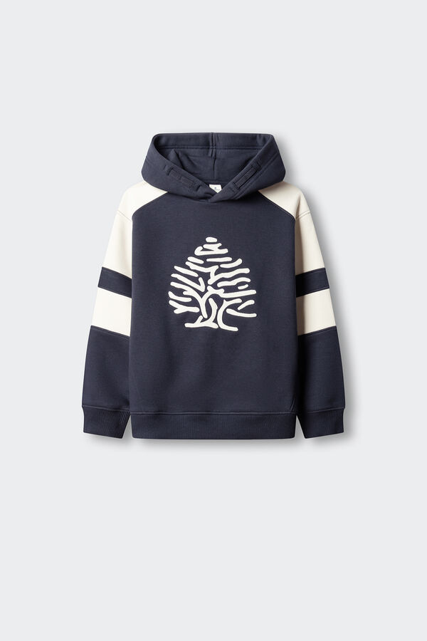 Springfield Kids Sweatshirt &aacute;rvore &agrave;s riscas para crian&ccedil;a azul