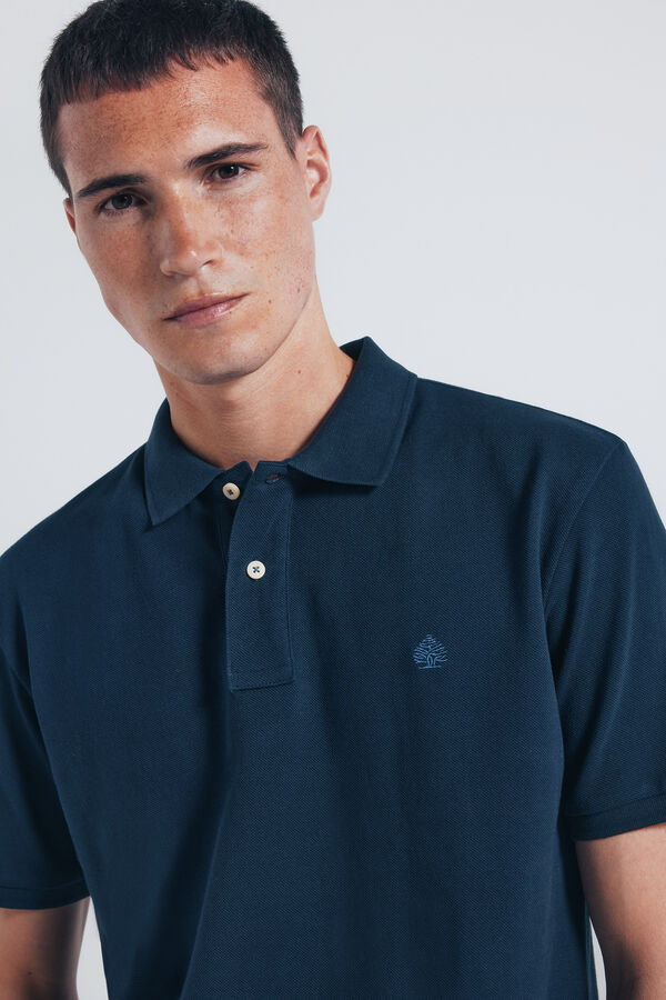Springfield Polo piqué básico regular fit azul