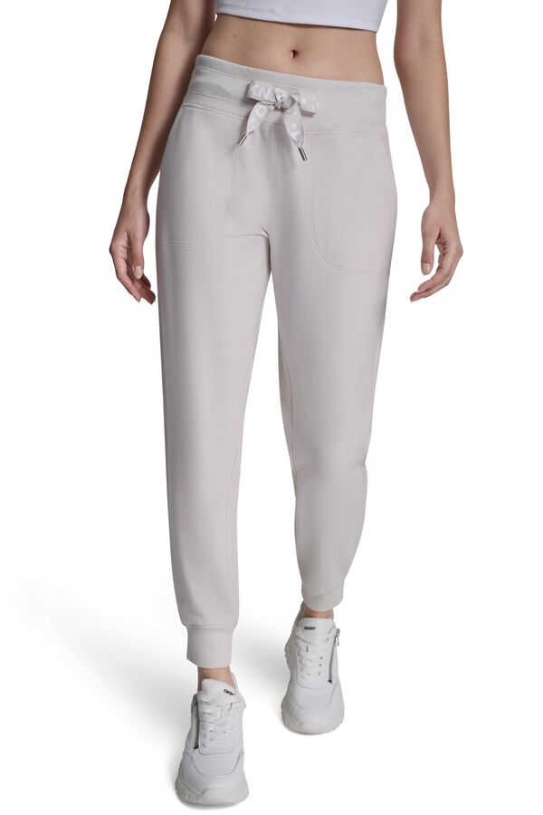 DKNY Cal&ccedil;as jogger b&aacute;sicas cinzento