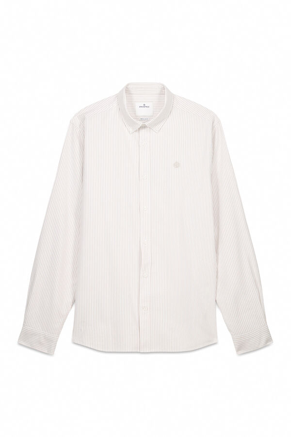 Springfield Camisa de algodão com debrum cru