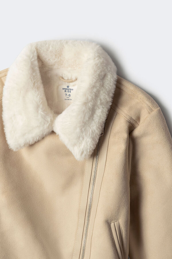 Springfield Kids Casaco dupla face para menina castanho