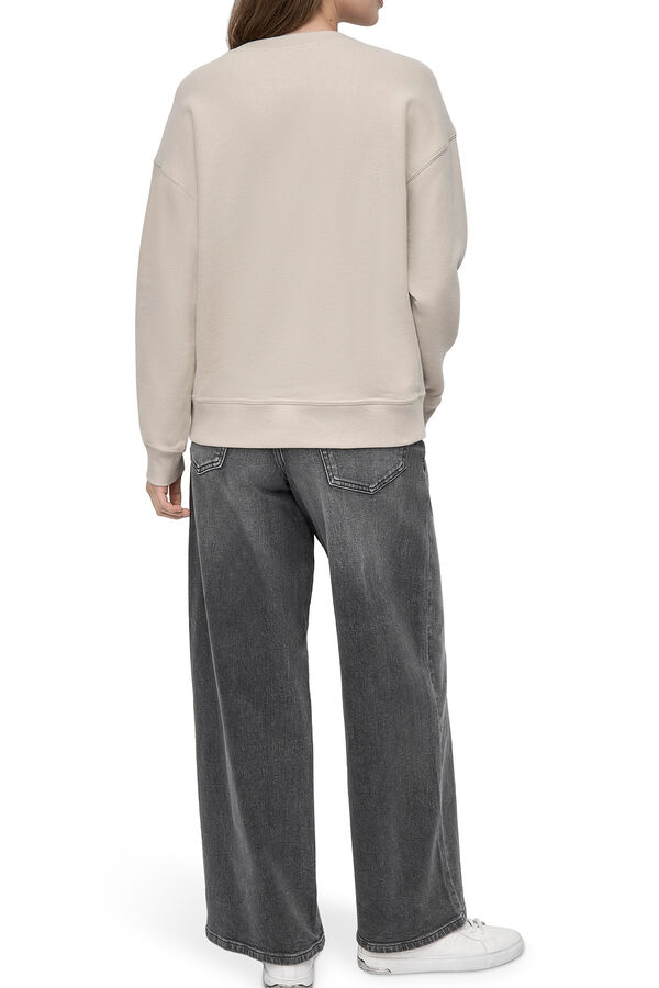 DKNY Sweatshirt com logo DKNY bege