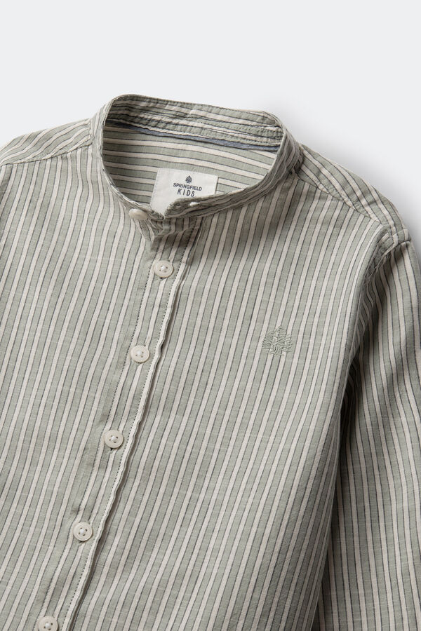 Springfield Kids Camisa rayas niño verde