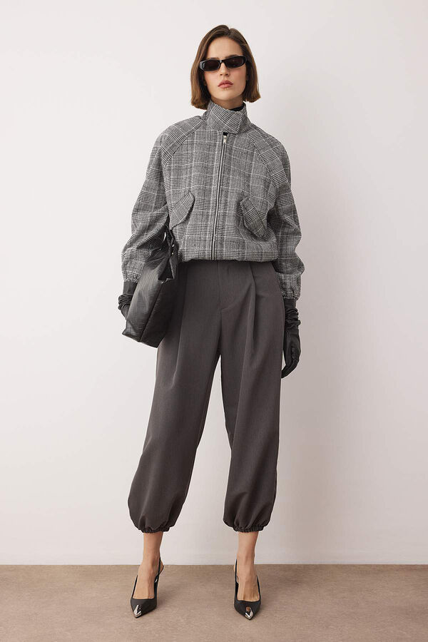 Trendyol Cal&ccedil;as bombacho fluidas cinzento