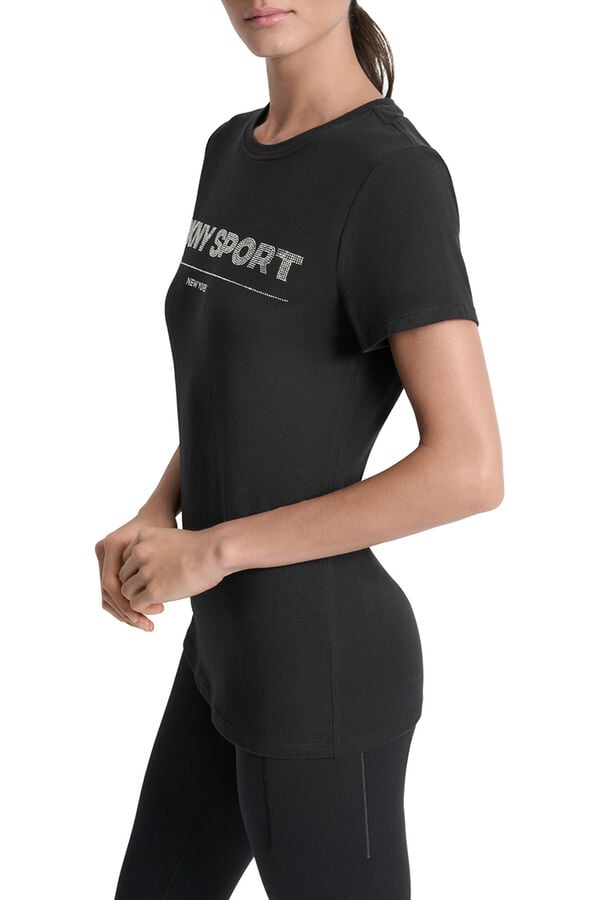 DKNY T-shirt básica preto