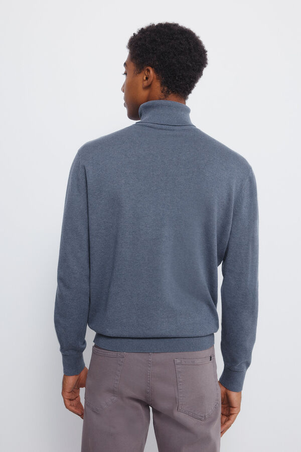 Springfield Camisola básico de gola azul