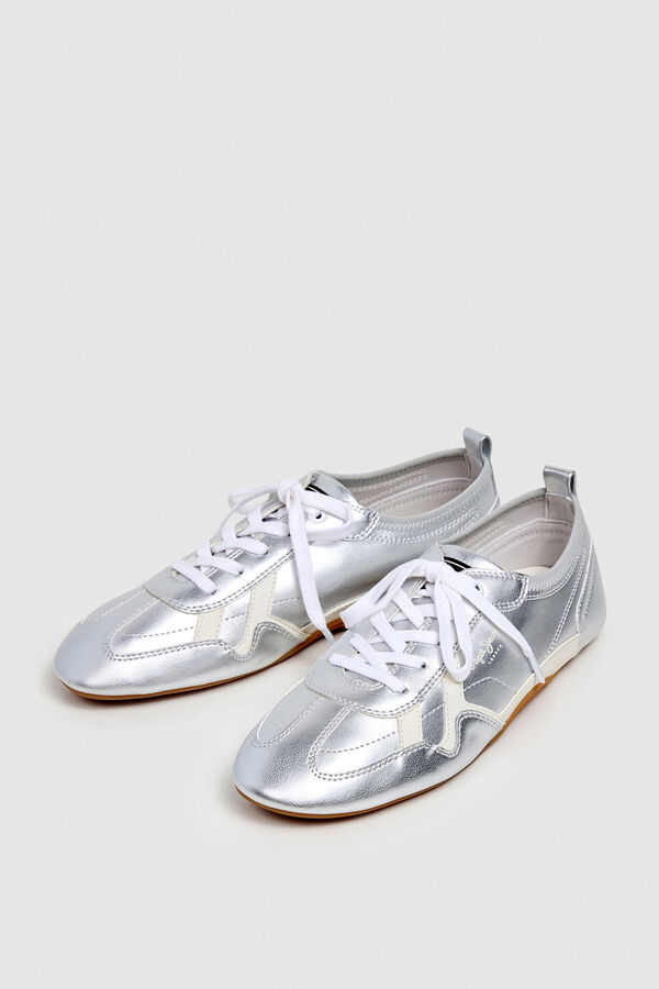 Pepe Jeans Sneaker ultraleve Noa Shine W cinzento