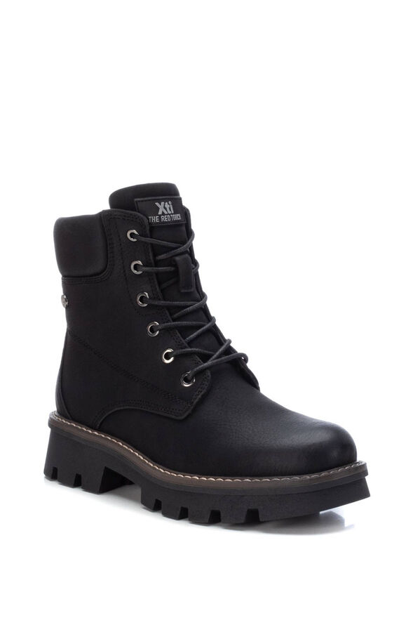 XTI Botín Señora Beige negro