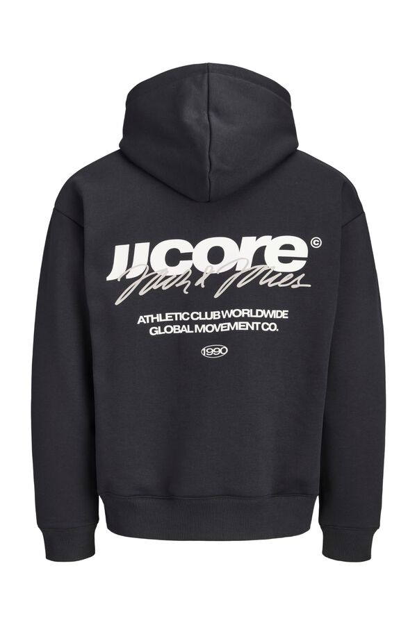 Jack & Jones Sweatshirt loose com capuz preto