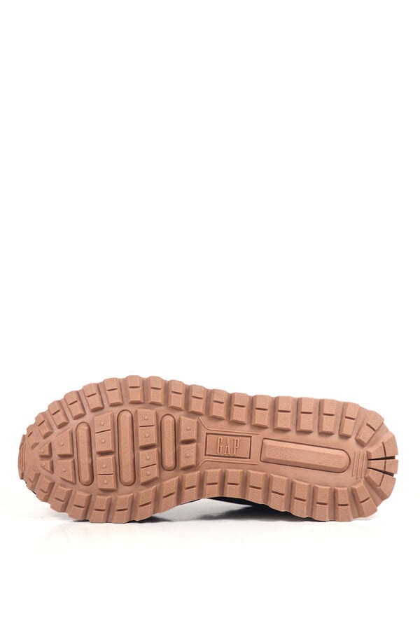 GAP Sapatilhas efeito pele e croute com logo cru