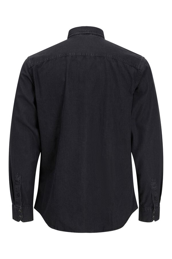 Jack & Jones Camisa de ganga regular preto