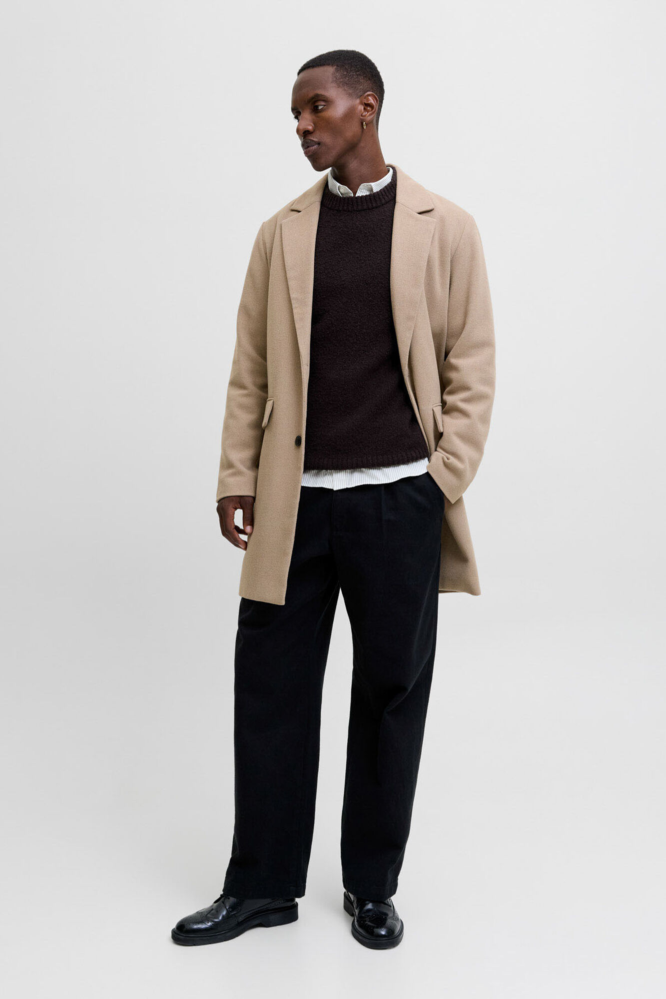 Jack & Jones Sobretudo de gola italiana