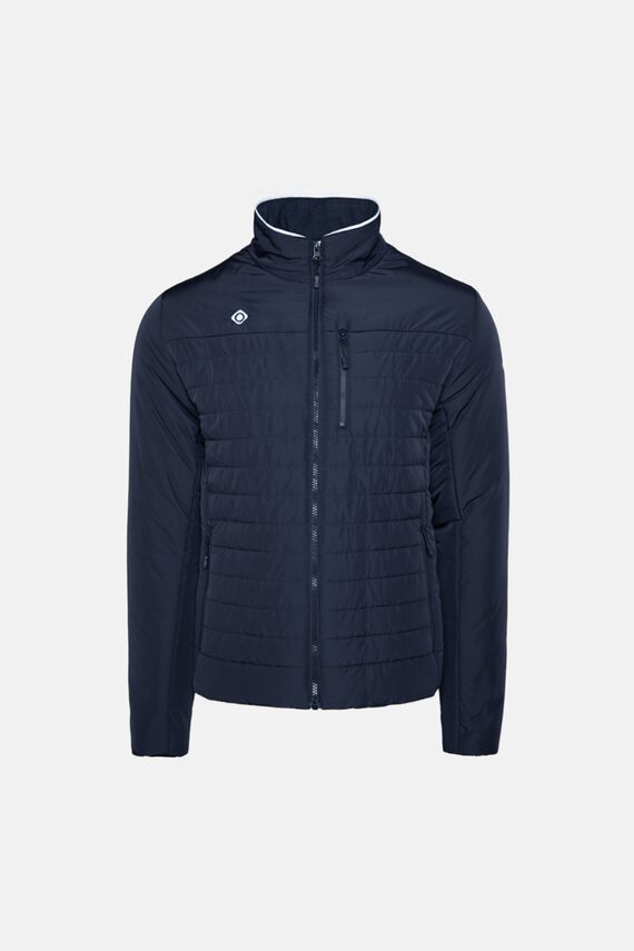 Chaqueta híbrida con relleno de fibra
