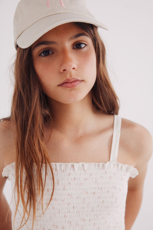Springfield Kids Top de alças curta para menina branco