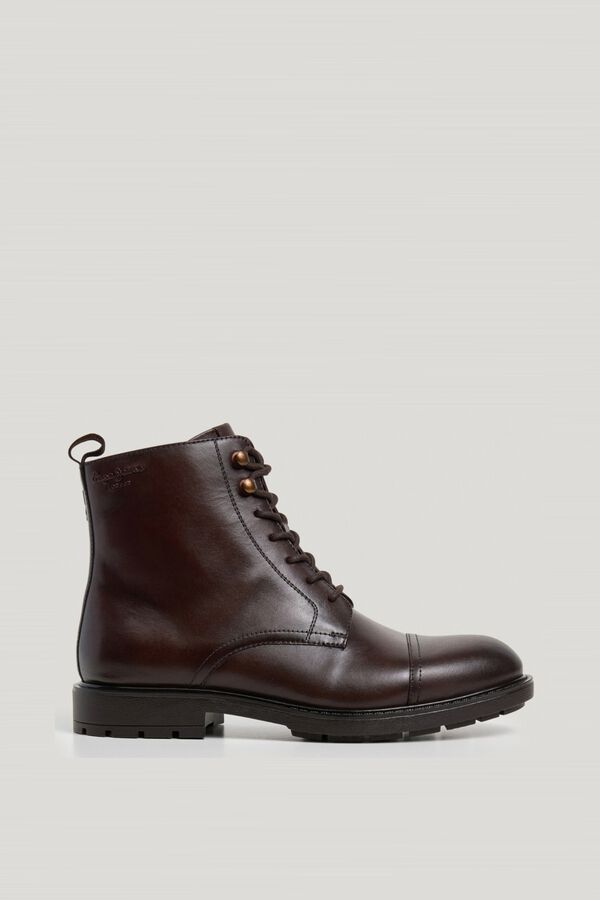 Pepe Jeans Botas de pele com fecho-&eacute;clair castanho