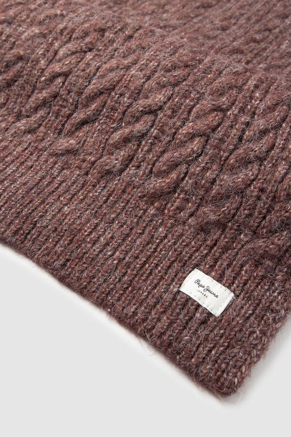 Pepe Jeans Cachecol de malha trançada estampado