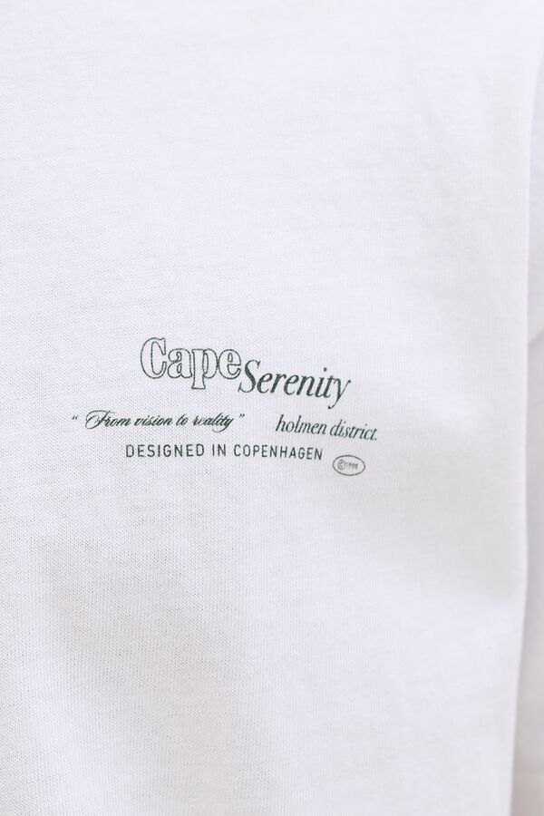 Jack & Jones T-shirt loose em algod&atilde;o branco