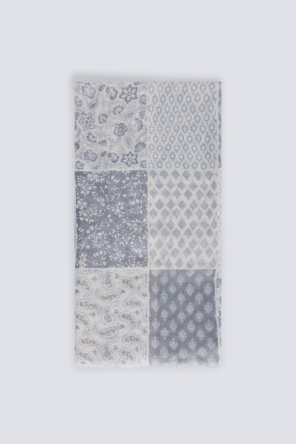 Springfield Len&ccedil;o multi-estampado azul