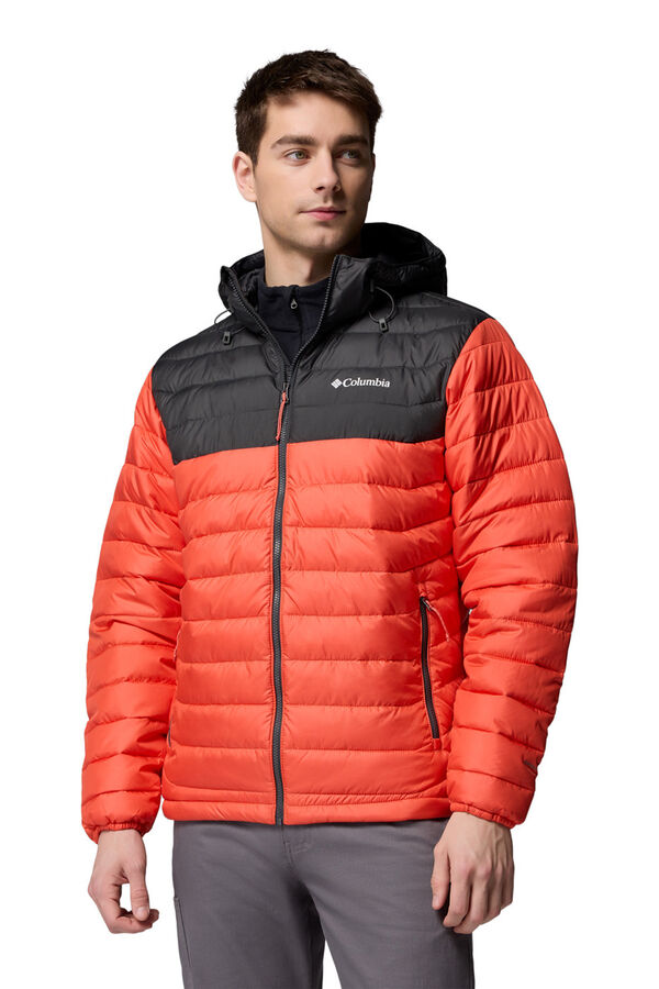 Columbia Jaqueta com capuz isolada Powder Lite™ II para homem vermelho