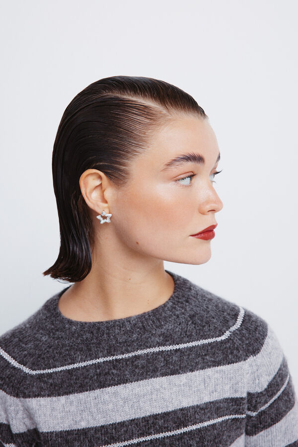 Springfield Camisola riscas de lurex cinzento