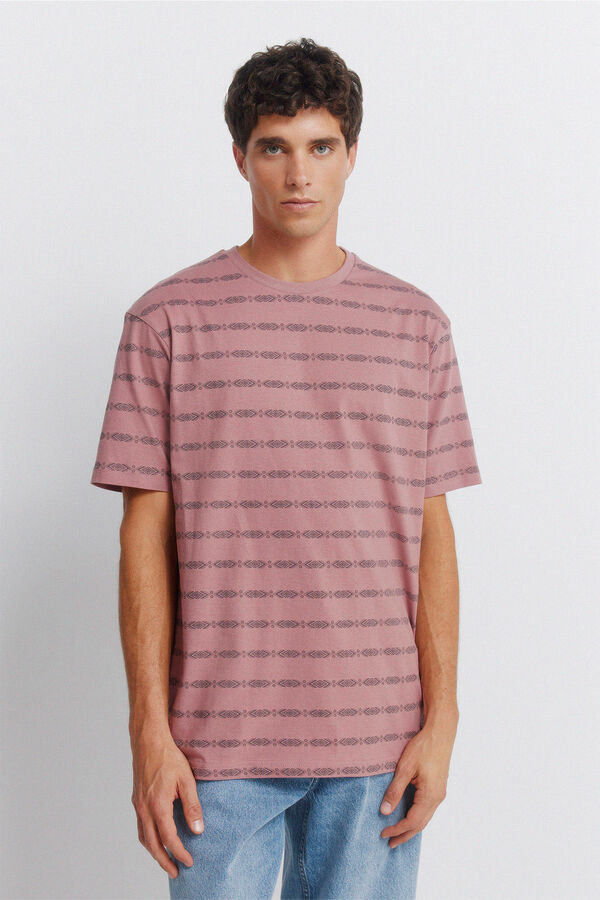 Springfield T-shirt Aop &eacute;tnica vermelho