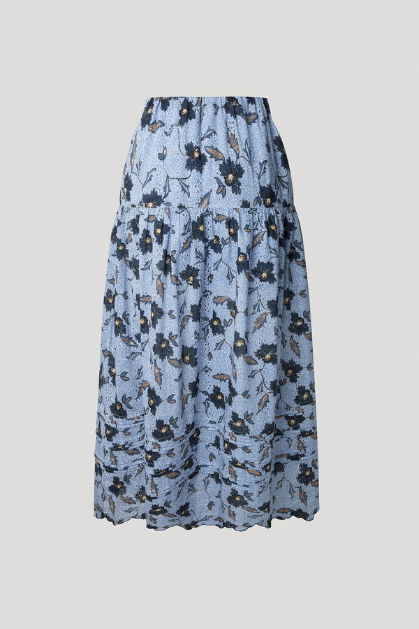 Pepe Jeans Enodia Midi Skirt blue