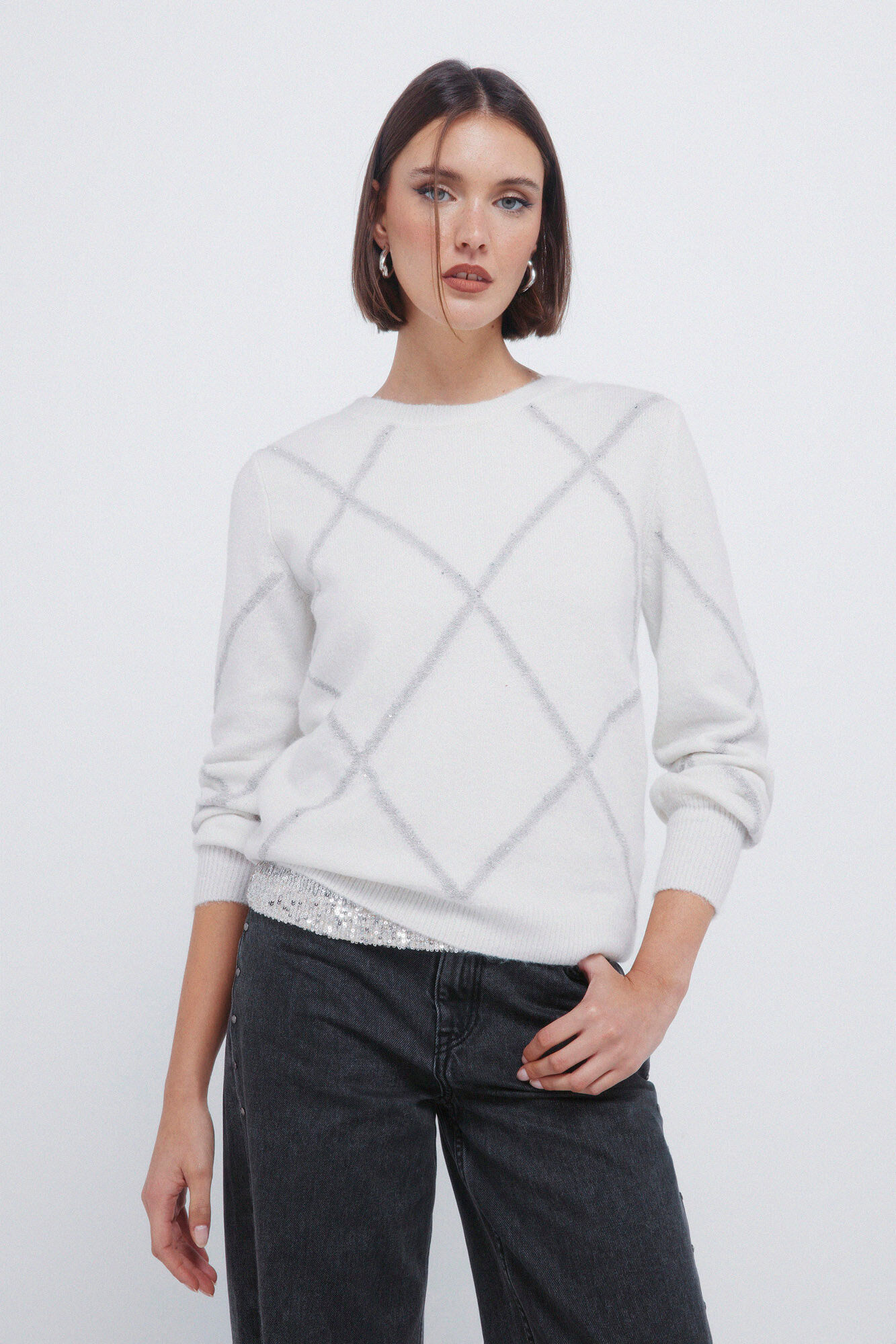 Springfield Jersey rombos lentejuelas