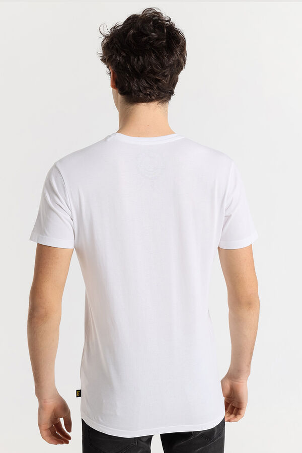 Lois T-shirt b&aacute;sica de manga curta branco