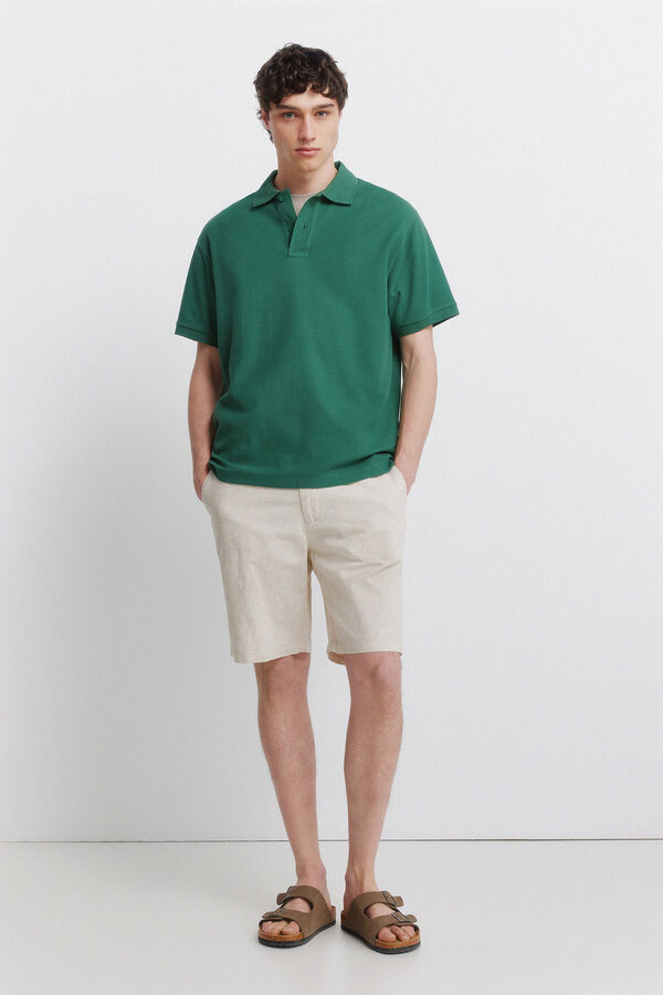 Springfield Polo em estrutura regular fit verde