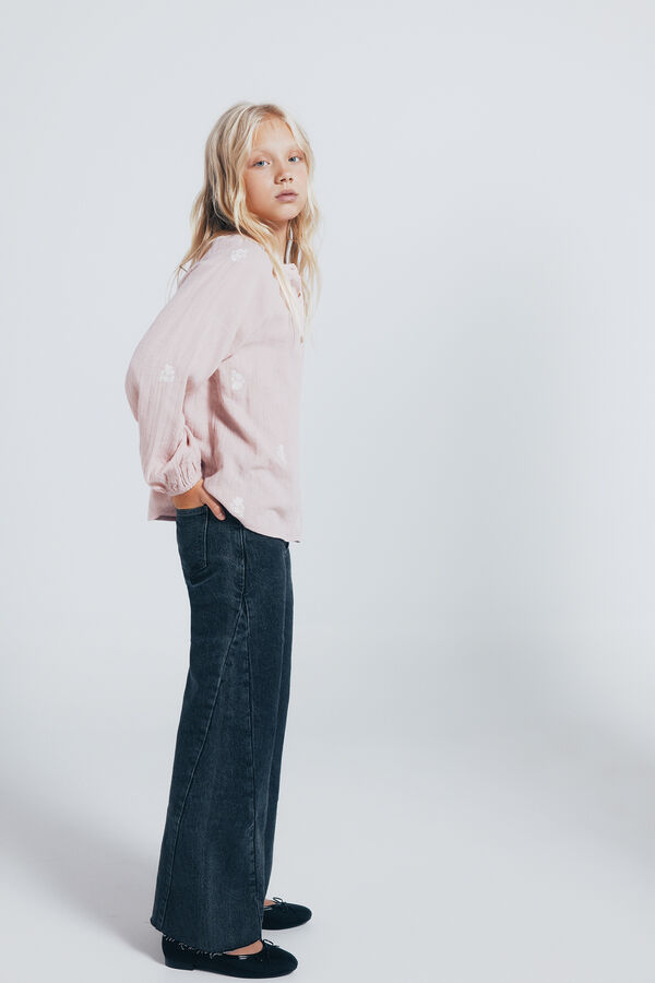 Springfield Kids Blusa de manga comprida para menina rosa