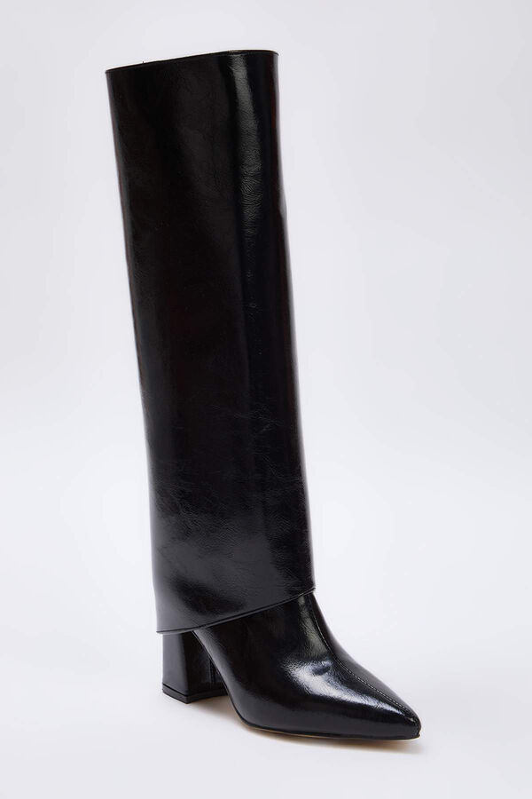 Trendyol Botas de cano alto 2 em 1 preto