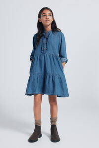 Springfield Kids Vestido jeans para meninas