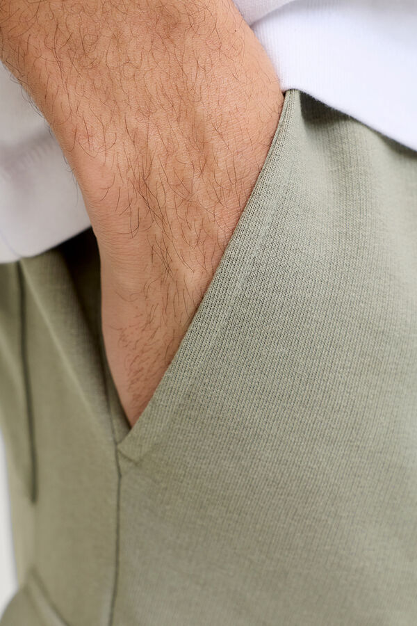 Jack & Jones PLUS Cal&ccedil;&otilde;es de felpa cargo cinzento