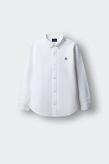 Springfield Kids Camisa com cotoveleiras para crian&ccedil;a branco