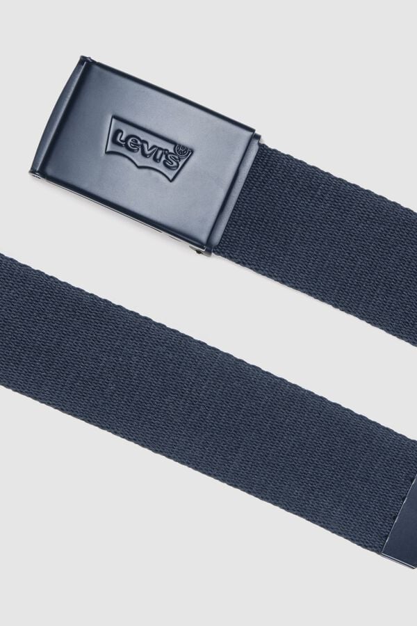 Levi's Cinto fivela met&aacute;lica azul