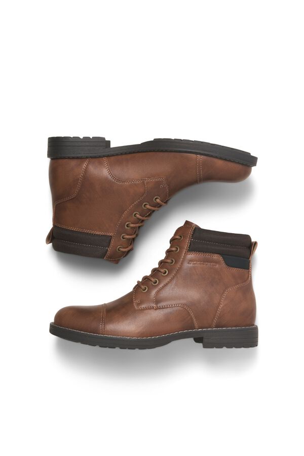 Jack & Jones Botins em poliuretano castanho